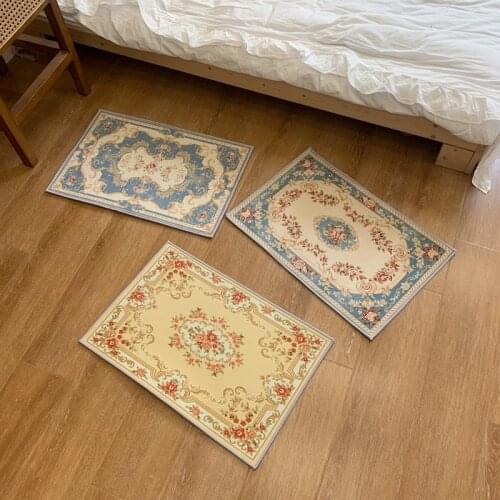 Doormat suede carpet bathroom door non slip absorbent mat home living room bedroom entrance mat