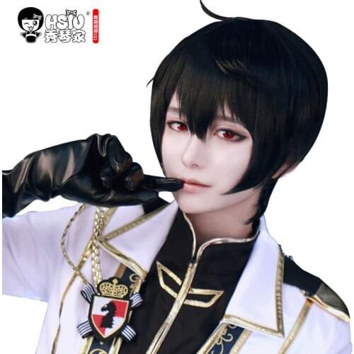 HSIU NEW High quality Ristu Sakuma Cosplay wig Ensemble Stars Anime game costeme play wigs Halloween costumes hair