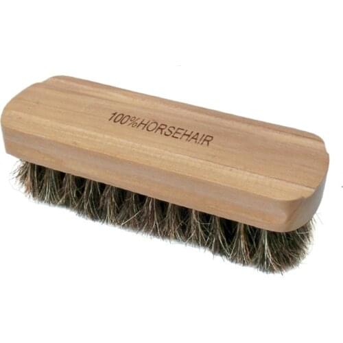 Real Horse Hair Soft Polishing Tool Bootpolish Cleaning Brush For Suede Nubuck Boot