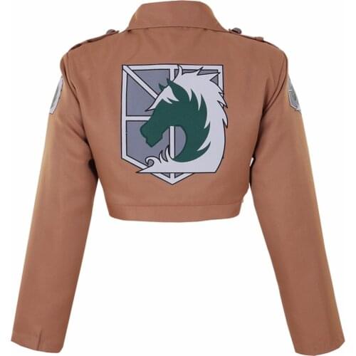 Anime Attack on Titan Jacket AOT Shingeki no Kyojin Military Police Eren Jaeger Cosplay Costume Game Japanese Halloween Carnival