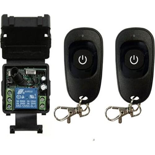 Hot 433Mhz Wireless Remote Control Switch DC 12V 24V 10A 1CH relay Receiver Module RF Transmitter with 433 Mhz Remote Controls