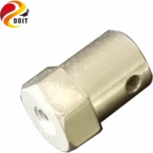 DOIT Hex Iron Coupler /Hexagon Connector Copper Product /16mm length, 6 mm,5mm,4 mm,3mm/wheel,Motor Part for Smart Car