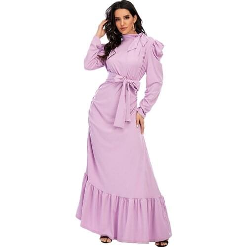 Fashion Hijab Dress Kaftan Islam Eid Abaya Dubai Turkey Muslim Long Dresses For Women Vestido Robe Musulman Femme Caftan Soiree
