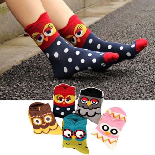 Hot sale! women hip hop cotton socks 5pairs/lot colorful striped animal sock lady and womans new years socks