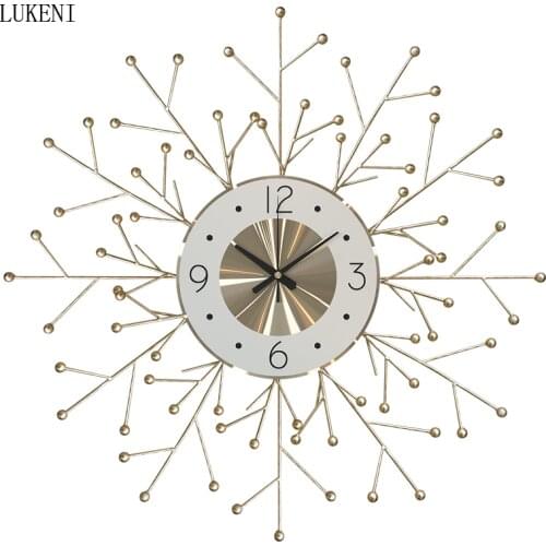 WALL Clocks Living Room Creative Modern Simple Clocks Personality Atmosphere Home Fashion Decoration Light Luxu