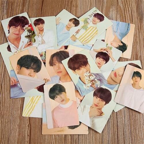 New South Korean Groups Kpop Bangtan Boys Small MINI Clearly Photo Cards Official Same LOVE YOURSELF LOMO Cards Premium Photos