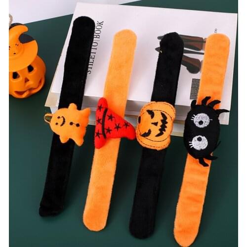Plush Toys Cartoon Plush Wristband Bracelet Soft Stuffed Hand Ruler Toys Paipai Bracelet Animal Fruits Boys Girls Birthday Gifts