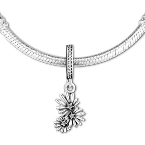 Fits for Pandora Charms Bracelets Poetic Blooms Beads 100% 925 Sterling-Silver-Jewelry Free Shipping