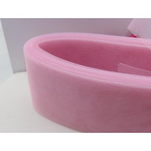 New color 3.1" Baby Pink 100% Polyester Horses mane Braid Crin petticoat Acc 100yard/lot Free Shipping