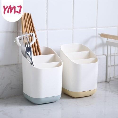 Tableware Knife Fork Spoon Storage Box Kitchen Holder Organizer Cutlery Stand Drain Chopsticks Partition Cage Dinnerware Tools