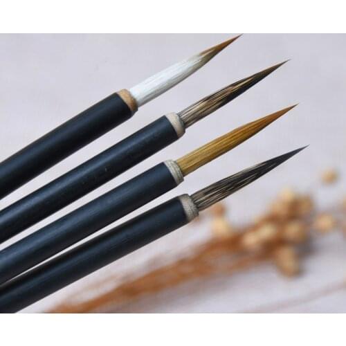 Luxuriou Mouse Whisker Brush Pen Set Chinese Calligraphy Brush Wolf Hairs Brush Landscape Painting Claborate-style Painting Pen