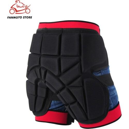 SULAITE Adult Men Women Protective Hip Butt Pad Padded Shorts Ski Skate Snowboard Activity Shorts Size S M L Motorcycle Shorts