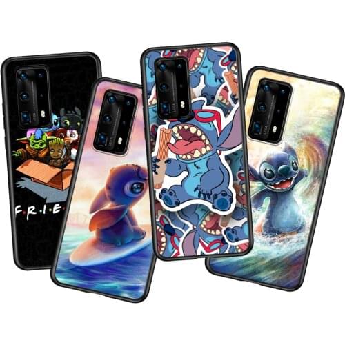 Star Baby Stitch Silicone Cover For Huawei P40 P30 P20 Pro P10 P9 P8 Lite RU E Mini Plus 2019 2017 Soft Phone Case