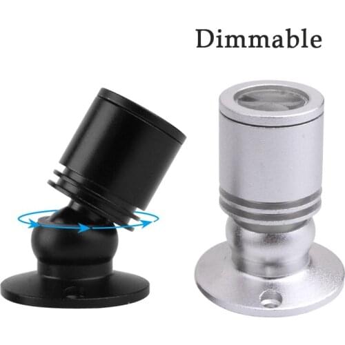 Dimmable LED Mini Spotlights 1W 3W AC 110V 220V led ceiling Down lights Surface Mounted Light bulbs for cabinet counter showcas
