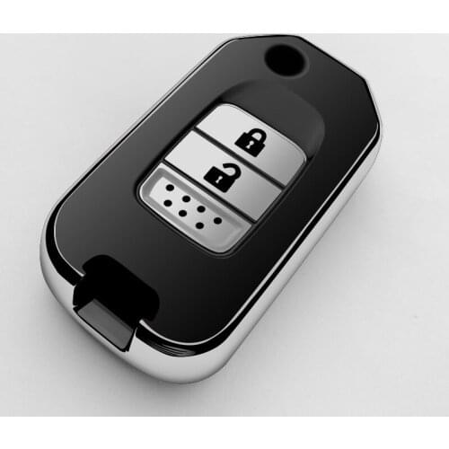 Hight quality TPU+ABS Car Key Cover Case for Honda Civic Accord Cr-v Pilot Crv 2015 2016 2017 2018 2 3 Buttons Remote Fold Key