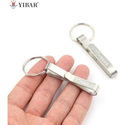 1PCS Stainless Steel Keyrings Compact Quick Release Keychain Belt Clip Key Ring Holder