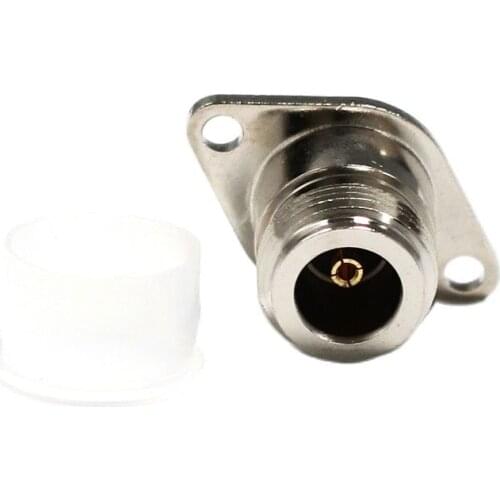 1PC N type Female Jack RF Coaxial Connector 2-hole Panel Mount rhombus With Solder Cup welding terminal