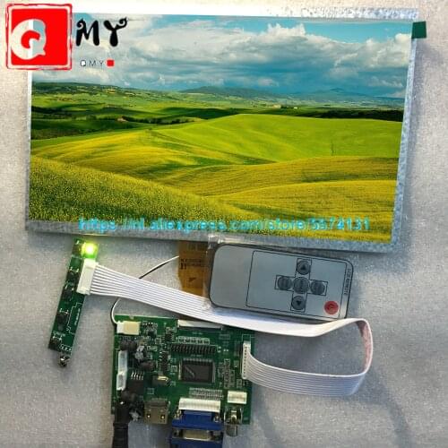 10.1inch 1024*600 Screen Display LCD Monitor with Remote Driver Control Board 2AV HDMI VGA for Lattepanda,Raspberry Pi Banana Pi