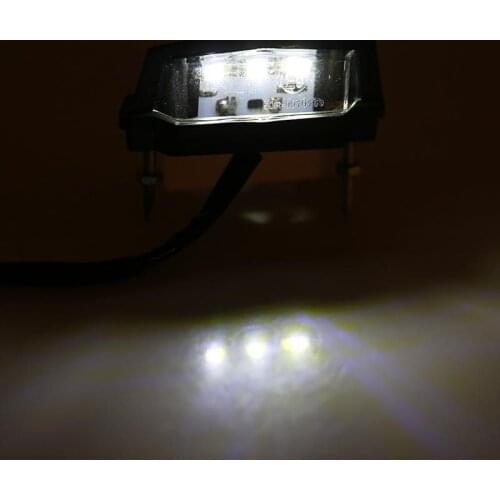 12V Motorcycle LED Tail LightMotorbike LED License Plate Light Rear Tail Lamp White Universal Car String New