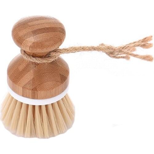 1x Pot Brush Household Wooden Long Handle Pan Pot Brush Dish Bowl Washing Cleaning Brush *100% Brand New And High Quality