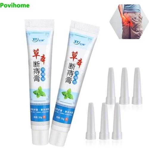 2pcs Hemorrhoids Ointment Crack Anal Internal External Anal Fissure Pain Relief Cream External Treatment Ointment Oil P0151