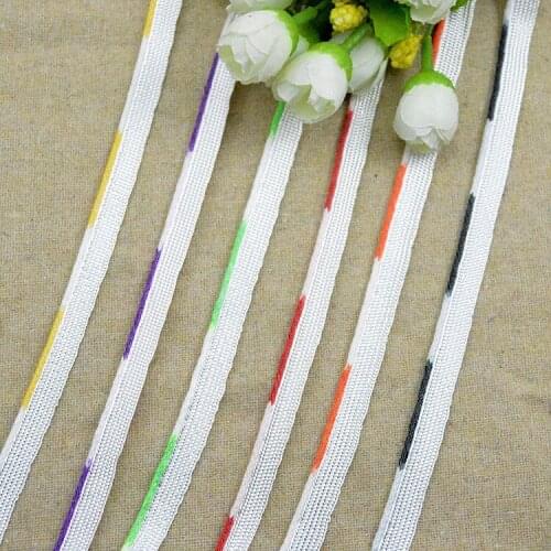 5Meters Red Green Yellow Segment Dye Ombre Braided Lace Piping Lip Cord Trim Pillow Cushion Trim Upholstery Edging Sewing
