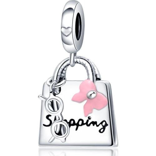 925Silver Snake Chain Pattern Open Heart Charms Fit Bracelet Original DIY Fine Jewellery For Women 2020 New Autumn