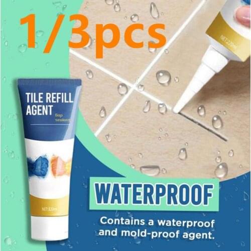 20ml White Latex Paint Wall Tile Repair Agent Cream Instant Waterproof Repair Paste Easily Seal Holes Cracks Walls Repair Tool