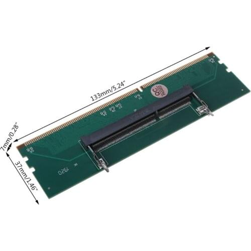 DDR3 SO DIMM to Desktop Adapter DIMM Connector Memory Adapter Card 240 to 204P Desktop Computer Component Accessories R9JB