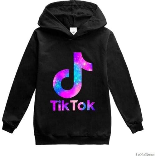 Tik Tok Children Clothes Cartoon Tik Tok Princess Print Hoodies Girl Sweatshirt Kid Long Sleeve T-Shirt Hooded