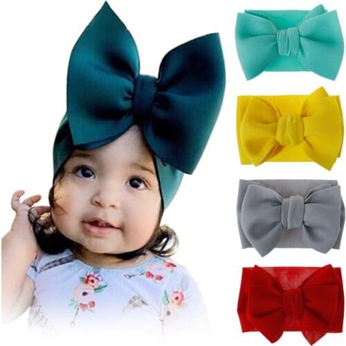 2020 Baby Hair Accessories Bandeau Bebe Fille Headband Baby Girl Headbands for Girls Baby Headband Baby Turban Bows Diadema Bebe