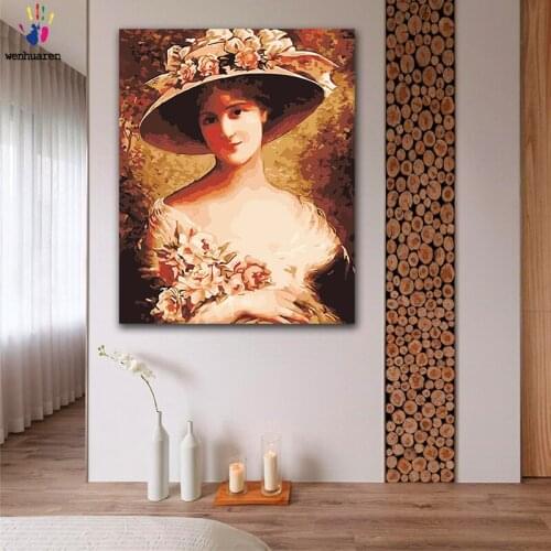 DIY colorings pictures by numbers with colors Mrs. Rimsky Korsakov picture drawing painting by numbers framed Home