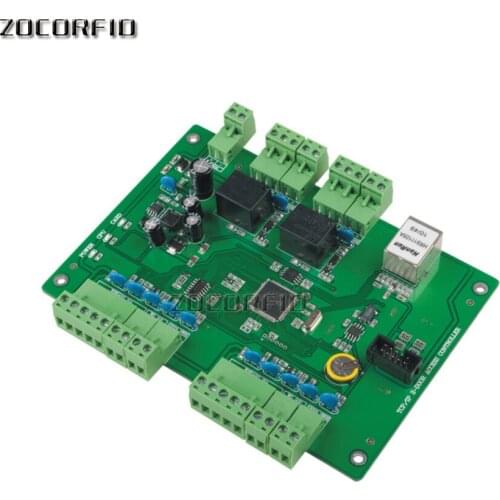 Wiegand port controller,TCP/IP two Door Access Control board suport 4pcs Wg26 reader/Fire Alarm etc access system