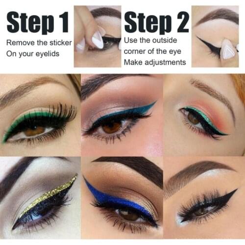 Monochrome Eyeliner Stickers Eyelid Line Stick Waterproof Long-lasting Reusable Lazy Useful Eyes Makeup
