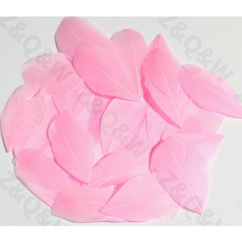 Natural 5-10CM goose feather floating head dyed pink100 to1000PCS DIY jewelry dream catcher birthday gift decoration accessories