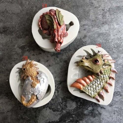 Easter Dinosaur Series Silicone mold Fondant Cake mould Party cake decoration tools