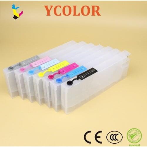 Refillable ink cartridge with chip for Epson 4000/4400/4450/4800/4880/7600/9600 wide format printer
