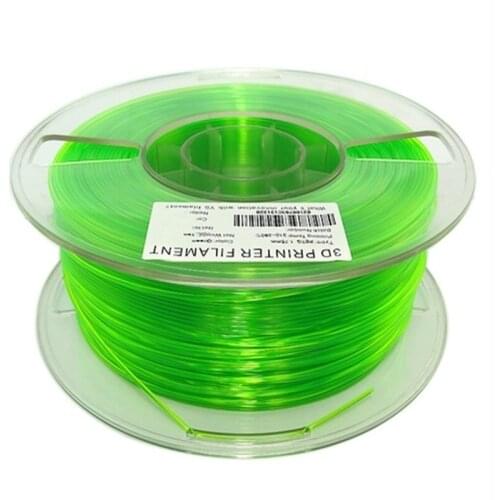 PETG 3D Printer Filament1.75mm 1kg/2.2lbs High Transparency Plastic ConsumablesMaterial for Printer Filamento Spool ±0.02mm