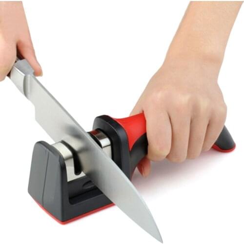 Professional Knife Sharpener 2 Stages Kitchen Knife Sharpener Diamond Carbide Ceramic Knife Sharpening Kitchen Tool Random Color
