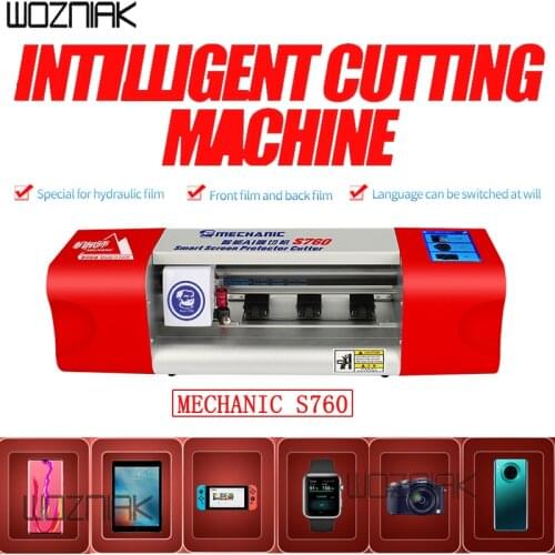 MECHANIC S760 Intelligent Precision Cutting Machine AI Hydrogel Film for Phone Watch iPad Front Glass Back Cover Films Cutting