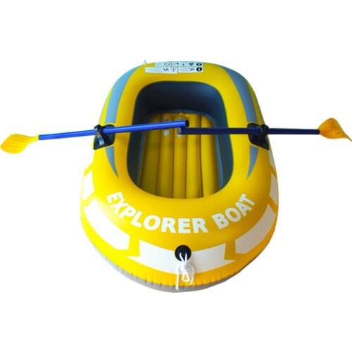 Single Person Thickened Inflatable Boat Canoe Fishing Boat Portable PVC Kayak with Pump Paddle