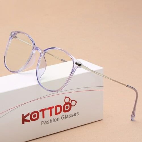 Vintage Square Women Anti-Blue Light Eyeglasses Fashion Transparent Glasses Frame Men Computer Eye Glasses Optical Myopia Lens