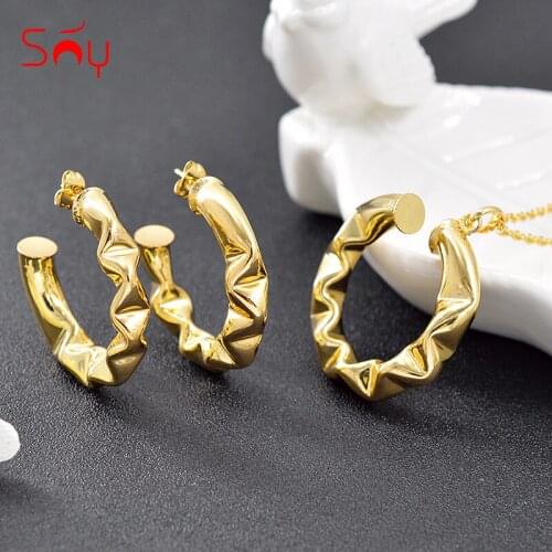 Sunny Jewelry Flower Jewelry Findings Big Jewelry Set For Women Earrings Necklace Pendant For Wedding Copper Jewelry Findings