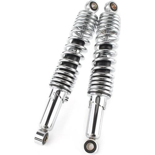 Chrome 320MM Motorcycle Rear Shock Absorbers Universal for Suzuki GS125 GS150/ 90cc 110cc 125cc 150cc Dirt bike/Gokart/ATV/Quad