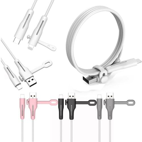 For usb-c 8pin Cable Protector USB Cable Protector Wire Cord Protection Data line Protection Winder Accessory Cable Protector