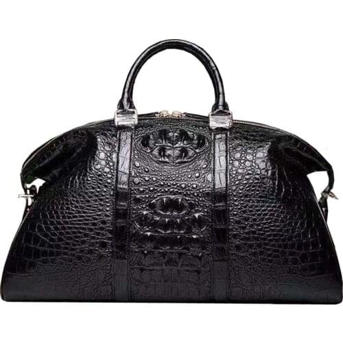 Hexiaofengdedian women handbag women crocodile leather bag skull skin female big bag trval