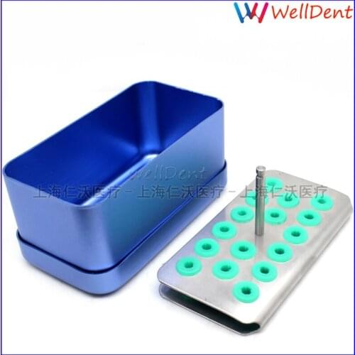 Dental Scaler Tip Disinfection Box Holder Box Dental Stainless Steel Working Tip Dental Instrument Multifunction