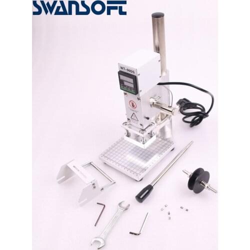 10*13cm 500W Hand operation leather wood paper debossing tool hot stamping tool manual logo embosser wood leather book branding