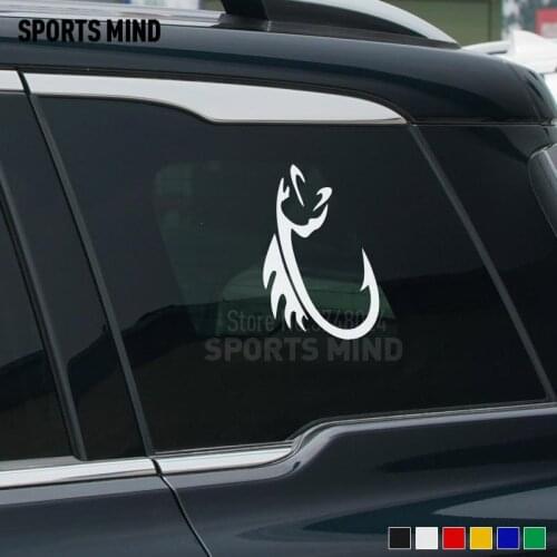 5 Pieces Customizable Fish Hook Car Styling For BMW Honda VW Volkswagen Golf Suzuki Nissan Peugeot Mazda Renault Accessories