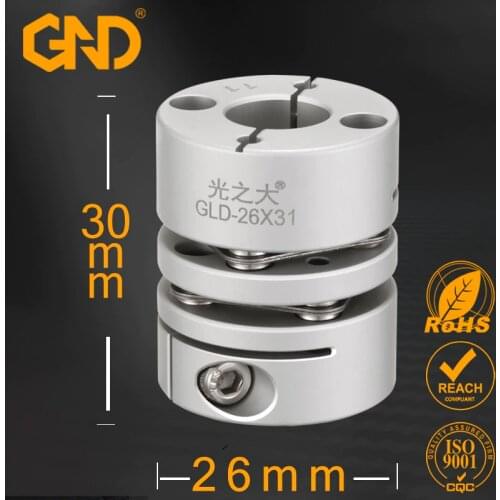 6.35mm to 8mm Aluminum Flexible Shaft Coupling D26 L30mm flexible Coupler Motor Connector
